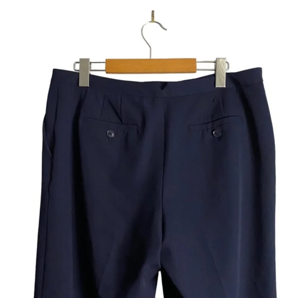 Tommy Hilfiger Women's Navy Slim Straight Pants